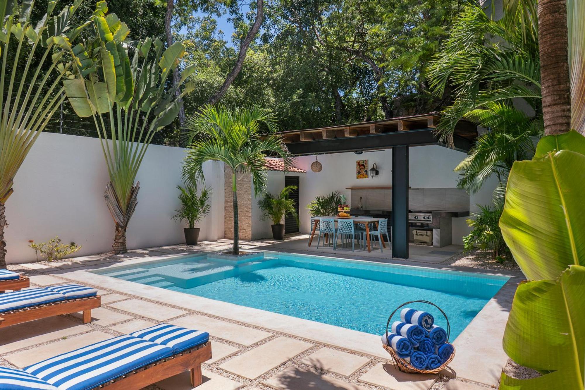 Wonderful Tropical Home 3Br, Garden, Private Pool. Tulum Exteriör bild